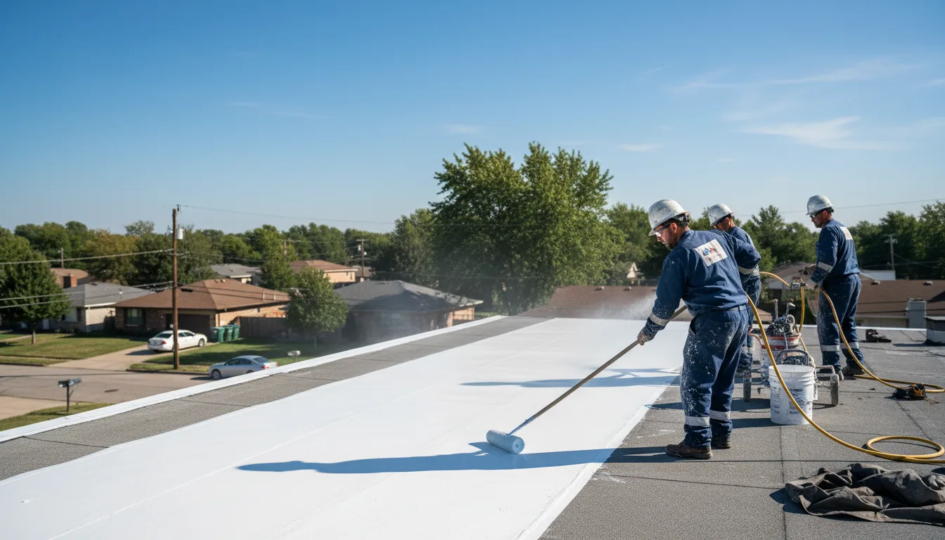 Commercial roof coating in Isabel, KS near me